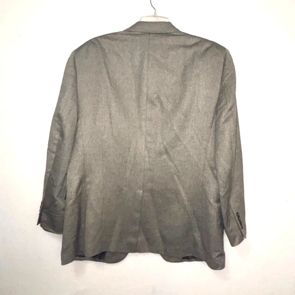 Jos A. Bank Silk Camel Hair houndstooth‎ blazer Men's 46R